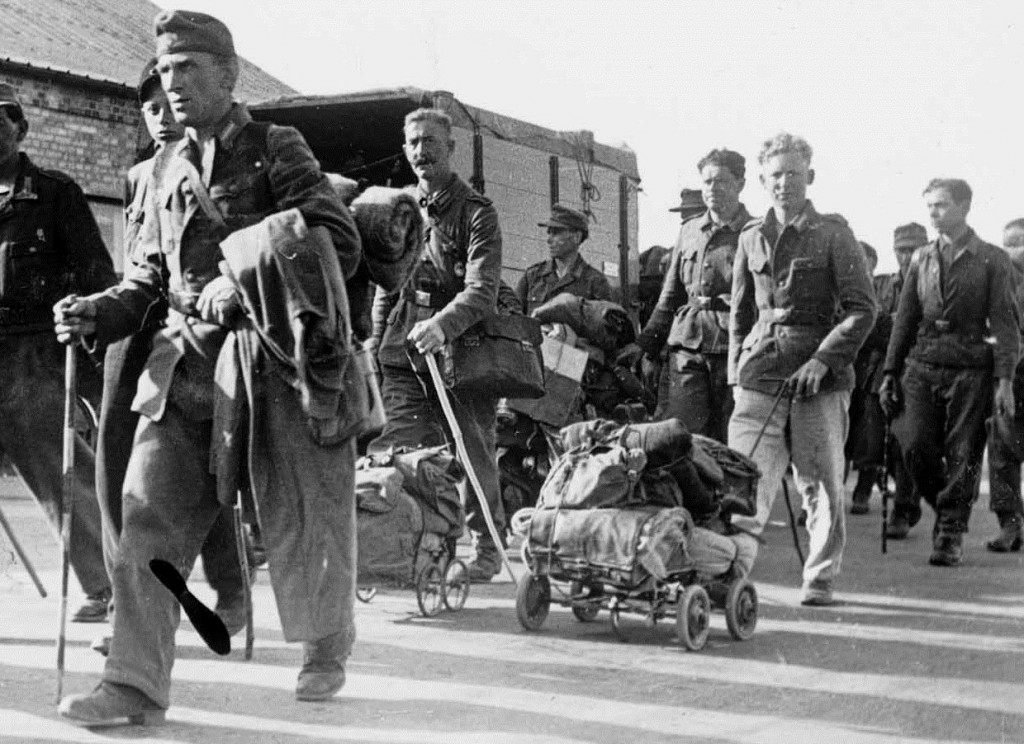 tyske soldater på vej hjem